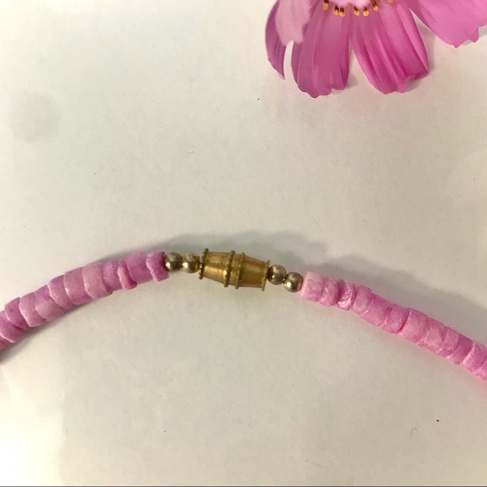 Shell Necklace Pink & Gold - Picture 5 of 6